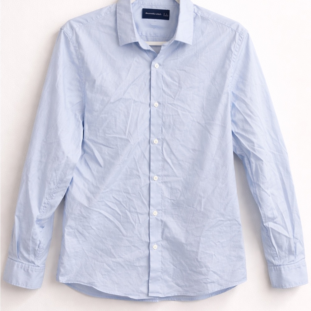 Abercrombie & Fitch Light Blue Button Down Shirt Men’s Large Classic Fit